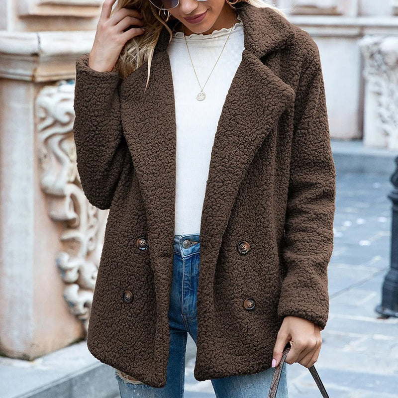 Naomi – Faux Fur Teddy Coat