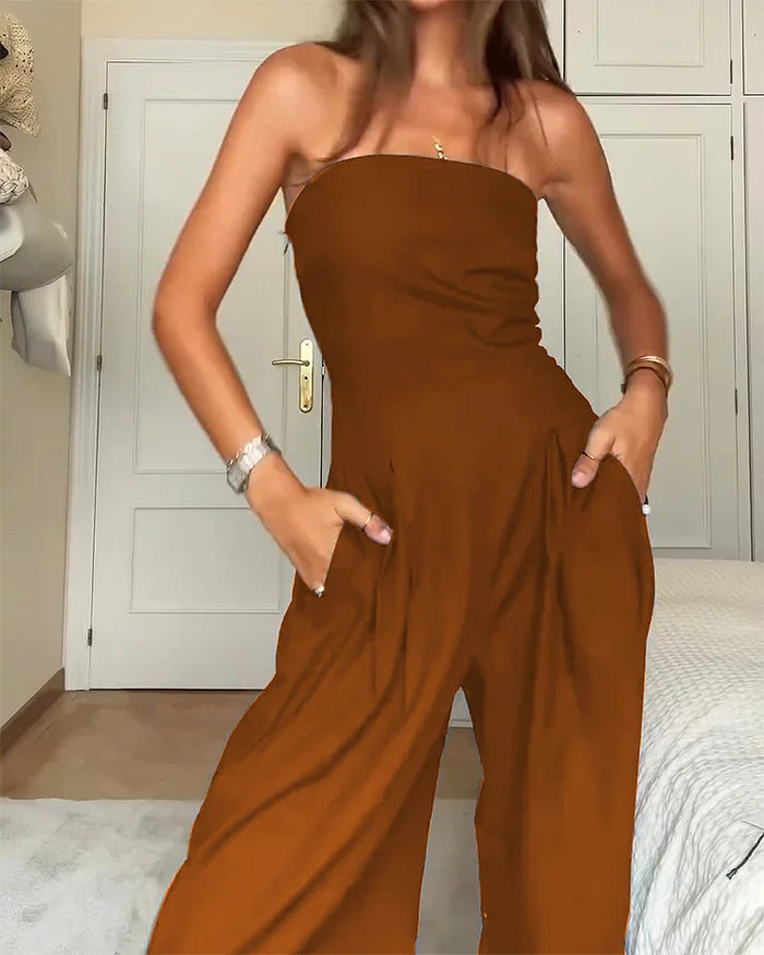 Kirsten – Elegant Strapless Jumpsuit