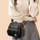 Janette - Leather Shoulder Bag with Multiple Compartments