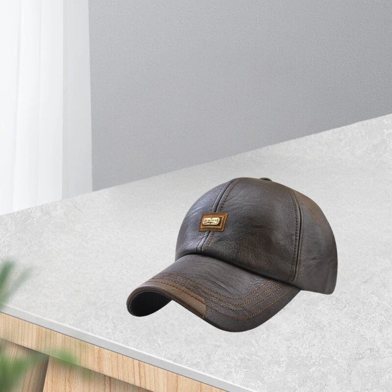 Stefanus - Comfortable Leather Cap