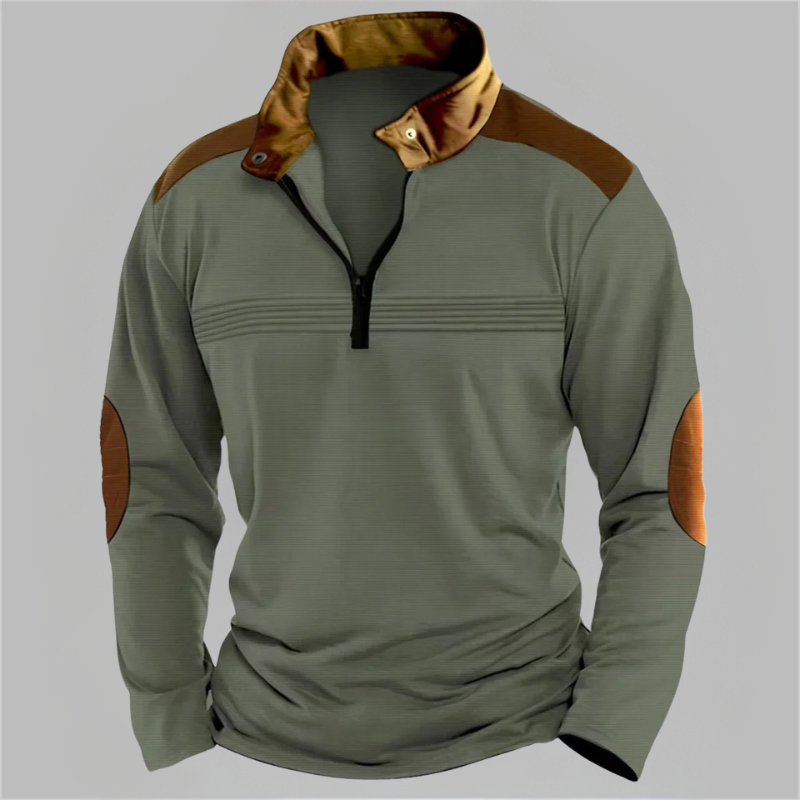 Nael - Comfortable Long Sleeve Polo Shirt