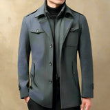 Zeron - Double Collar Wool Coat