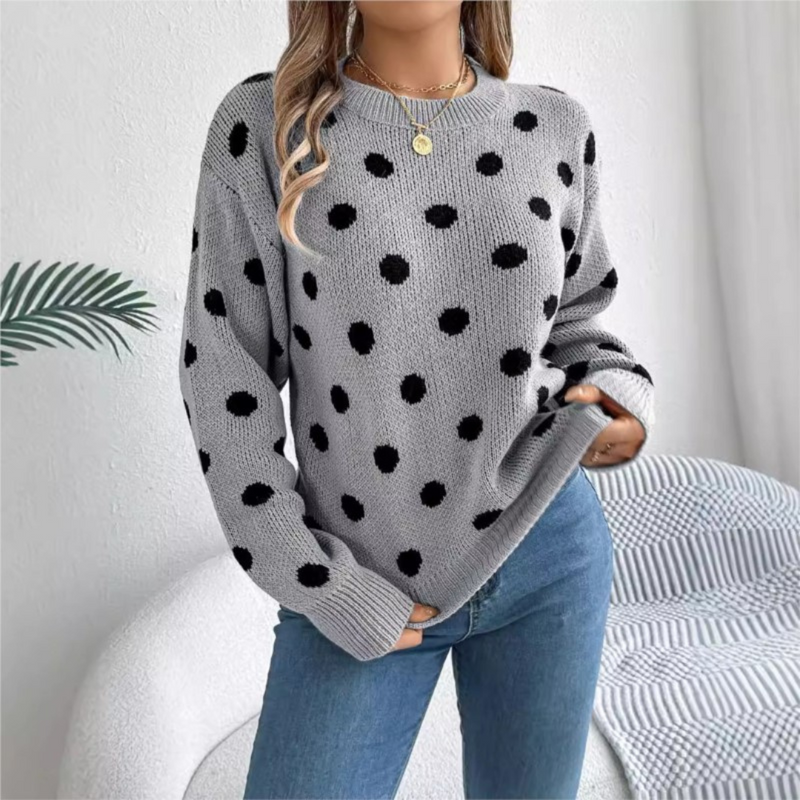 Nuala - Pull Tricoté Avec Motifs à Pois