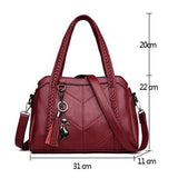 Freja - Large Capacity Leather Handbag