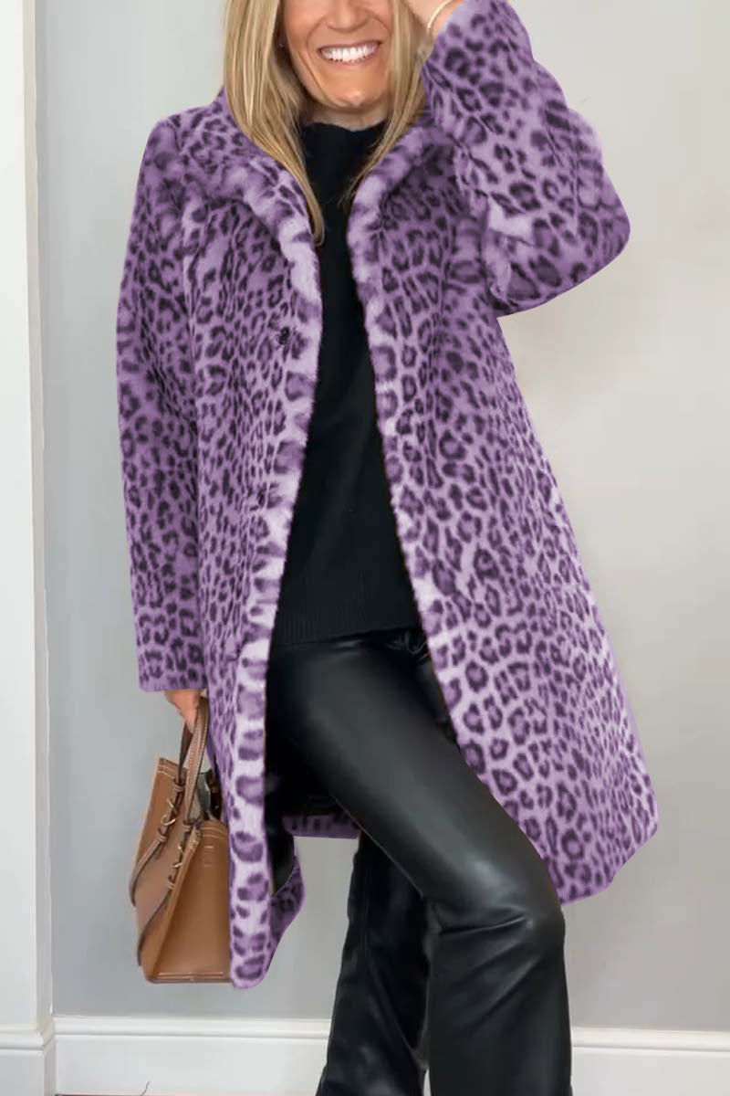 Lizzie - Leopard Print Coat