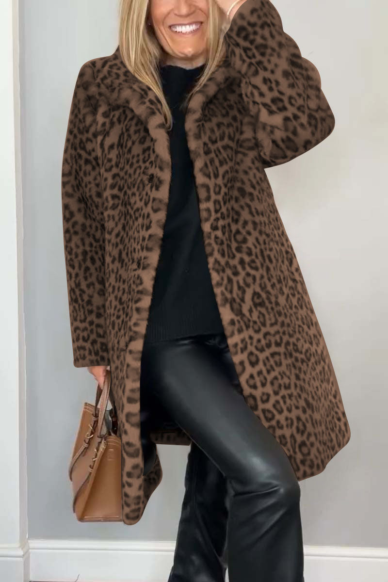 Lizzie - Leopard Print Coat