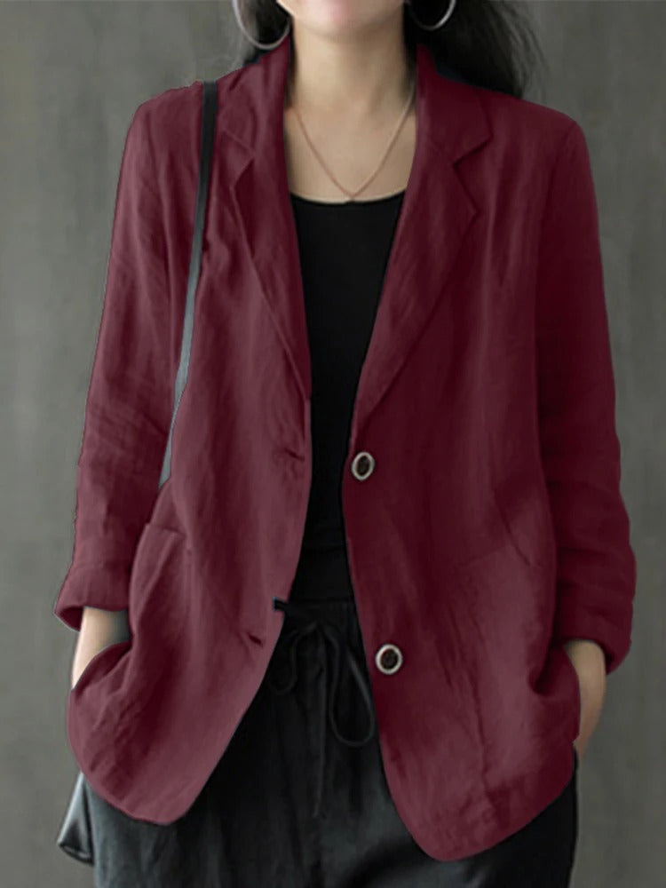 Herlinde - Elegant Long Sleeve Blazer