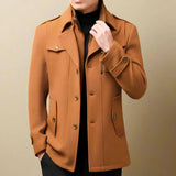 Zeron - Double Collar Wool Coat