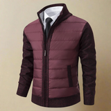 Feodor - Warm Jacket with Stand-up Collar and Zipper