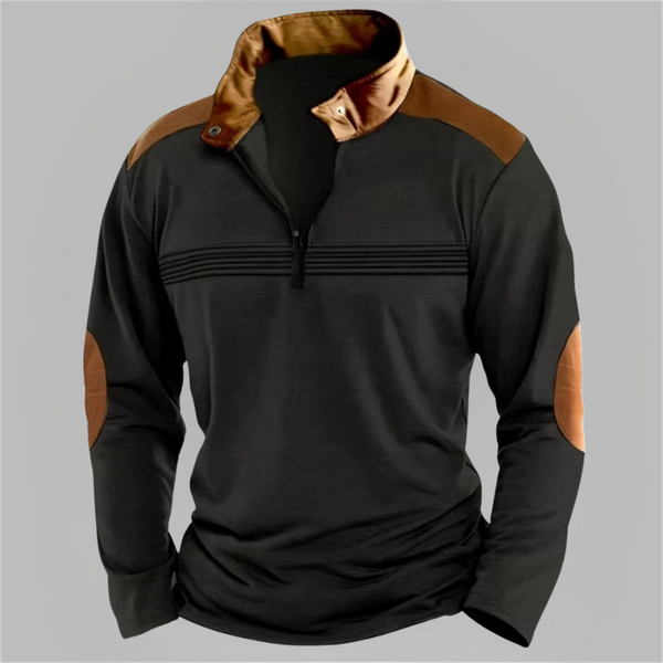 Nael - Comfortable Long Sleeve Polo Shirt