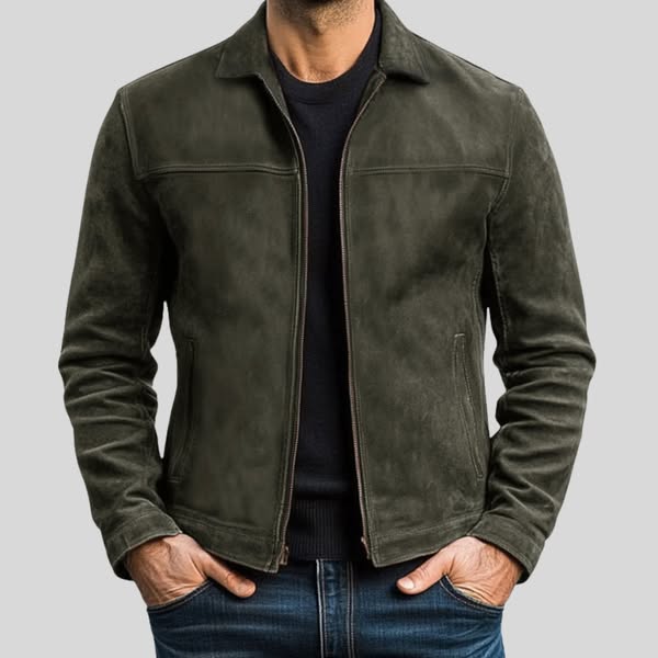 Fynn - Zippered Leather Jacket