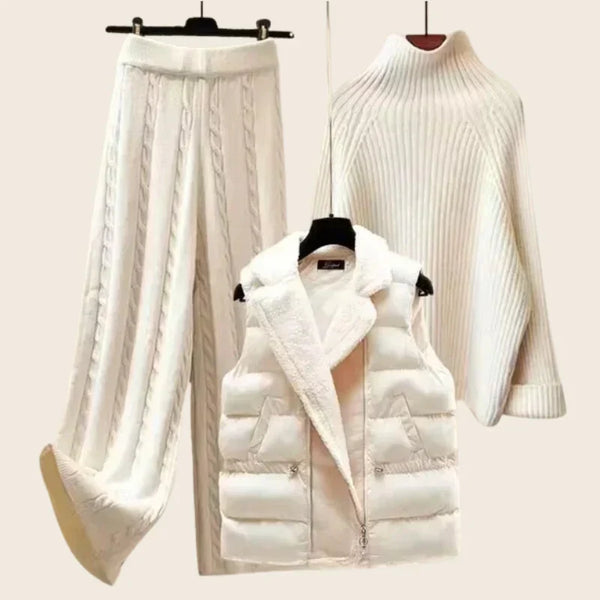 Regine - Comfortable and Cozy 3 Piece Knit Set 