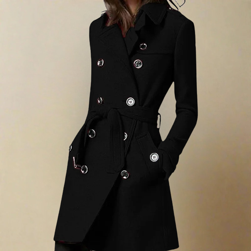 Jolina - Double Breasted Trench Coat