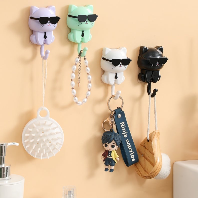 MeowHook - Cat in Sunglasses Keychain