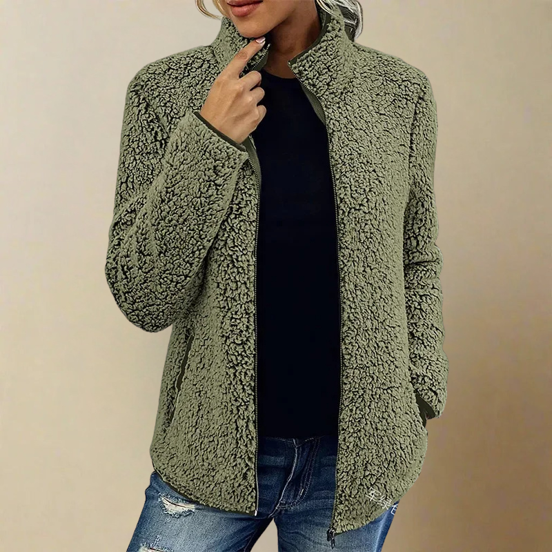 Zena - Fleece Jacket With Double Pockets