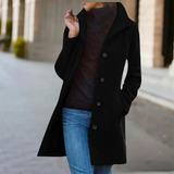 Zuleika - Mid-Length Warm Wool Coat for Winter