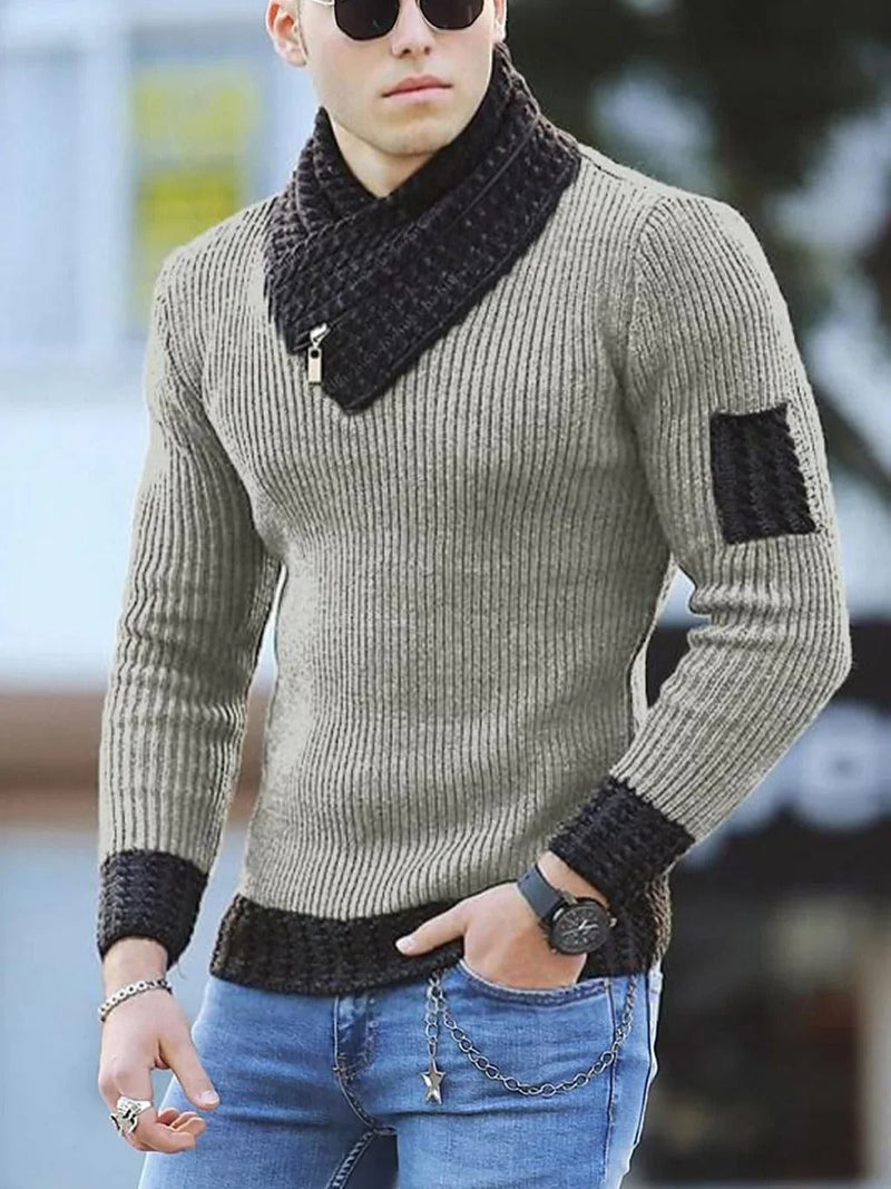 Yannic - Long Sleeve Knitted Sweater