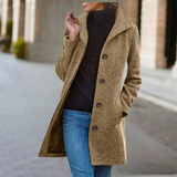 Zuleika - Mid-Length Warm Wool Coat for Winter