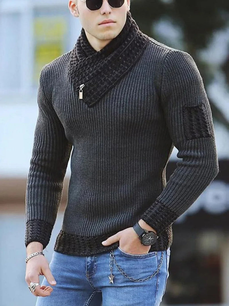 Yannic - Long Sleeve Knitted Sweater