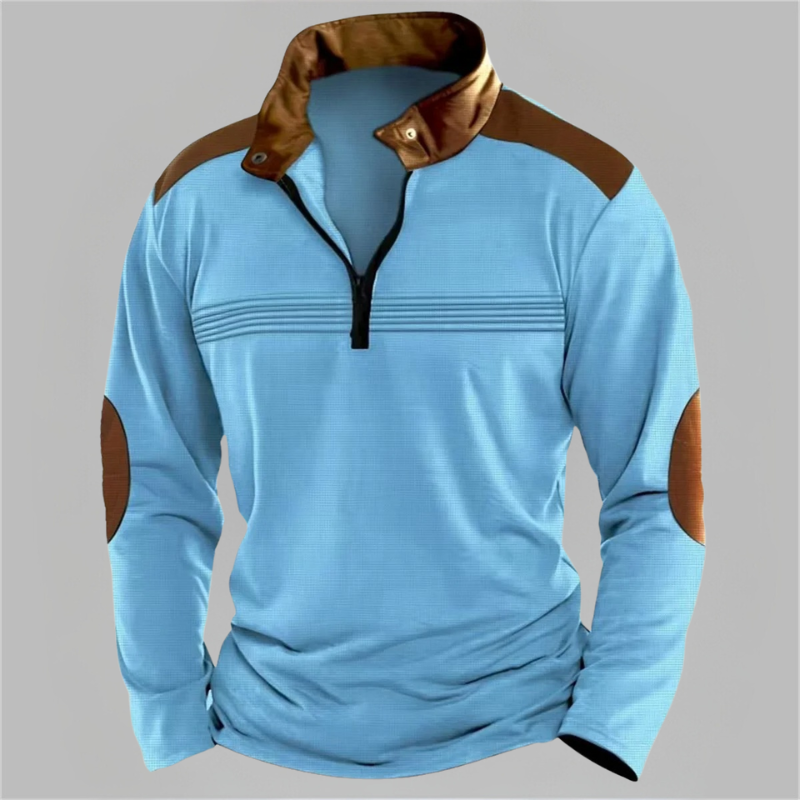 Nael - Comfortable Long Sleeve Polo Shirt