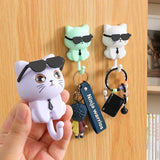 MeowHook - Cat in Sunglasses Keychain