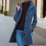 Zuleika - Mid-Length Warm Wool Coat for Winter