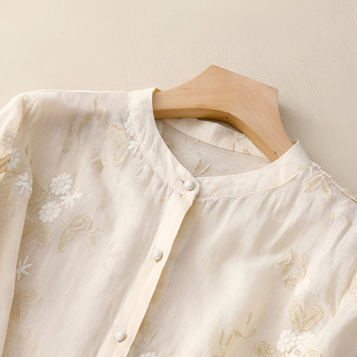 Susanna - Embroidered Cotton Top