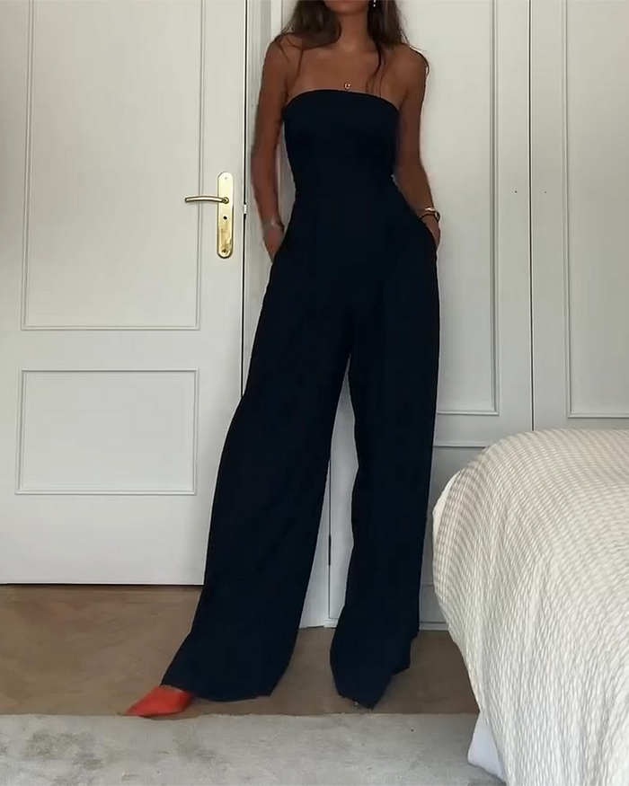 Kirsten – Elegant Strapless Jumpsuit