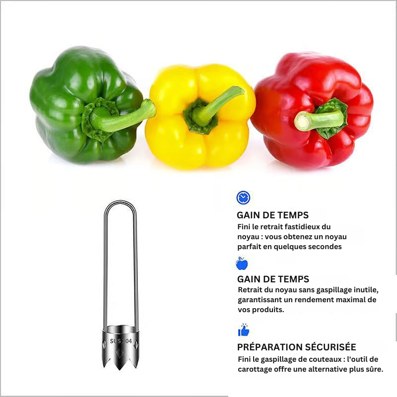 FruitCore - Stainless Steel Core for Fruits and Vegetables