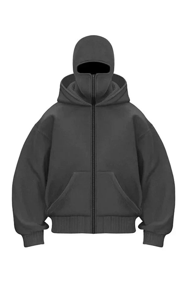 Mackenziel - Zip complet Cagoule Sweat à Capuche