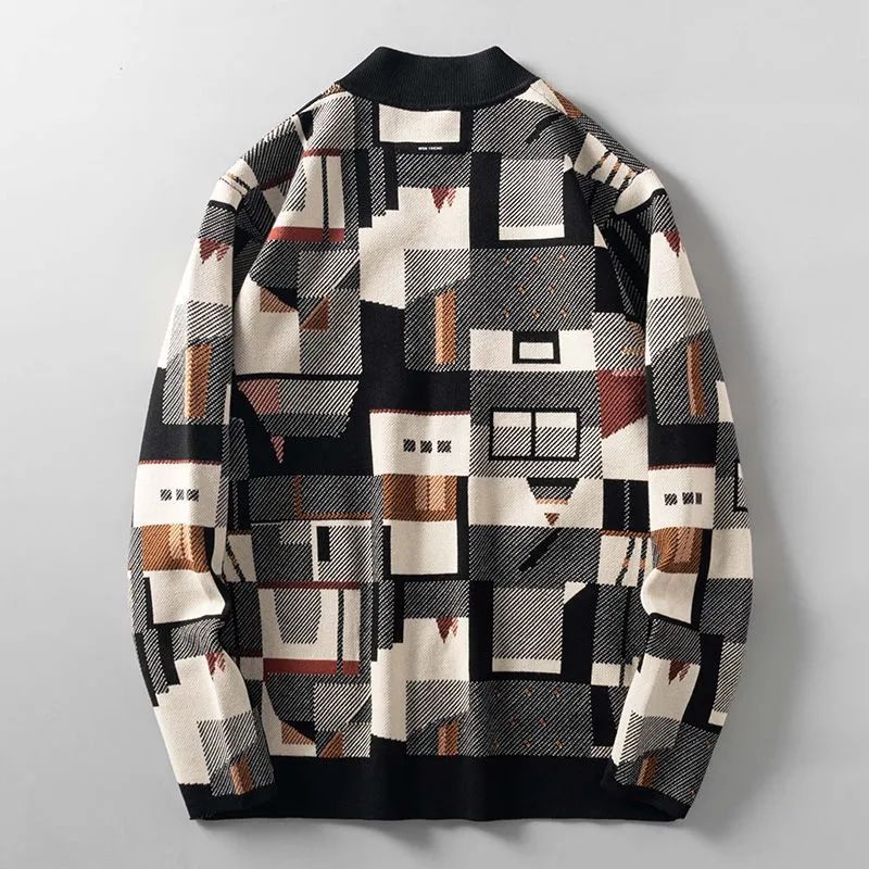 Waltraut - Abstract Wool Cardigan