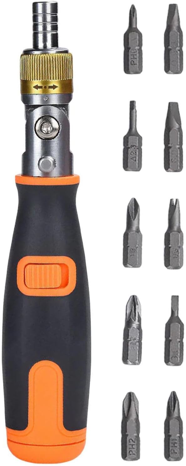 ToolFlex - Complete 10 in 1 Portable Ratcheting Screwdriver Set