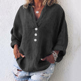 Twila - Long Sleeve Cotton Linen Shirt