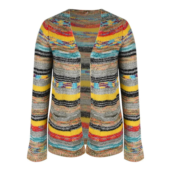 Sandrine – Colorful Knitted Cardigan