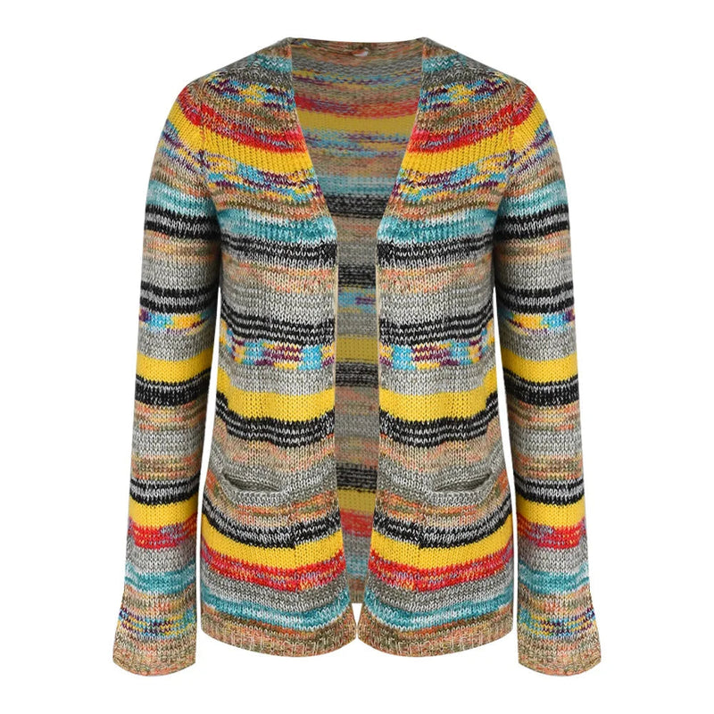 Sandrine – Colorful Knitted Cardigan