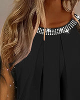 Hilda - Elegant Mesh Top With Sequins