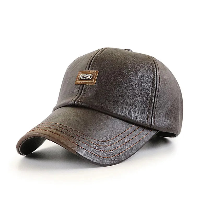 Stefanus - Comfortable Leather Cap