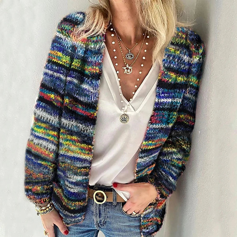 Sandrine – Colorful Knitted Cardigan