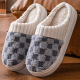 Yolan - Soft Checkered Slippers