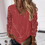 Talitha - V-Neck Long Sleeve Shirt