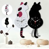 TailSpin - Tail Wagging Cat Wall Clock