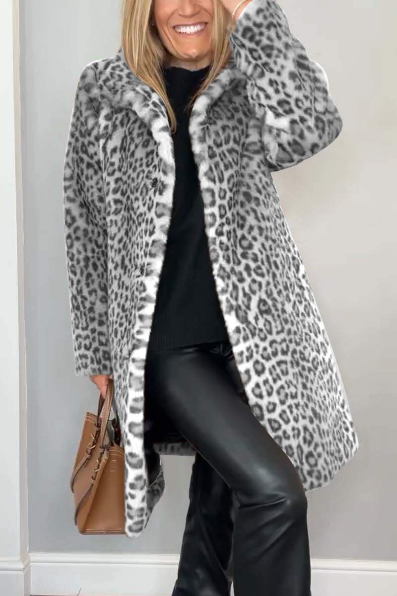 Lizzie - Leopard Print Coat