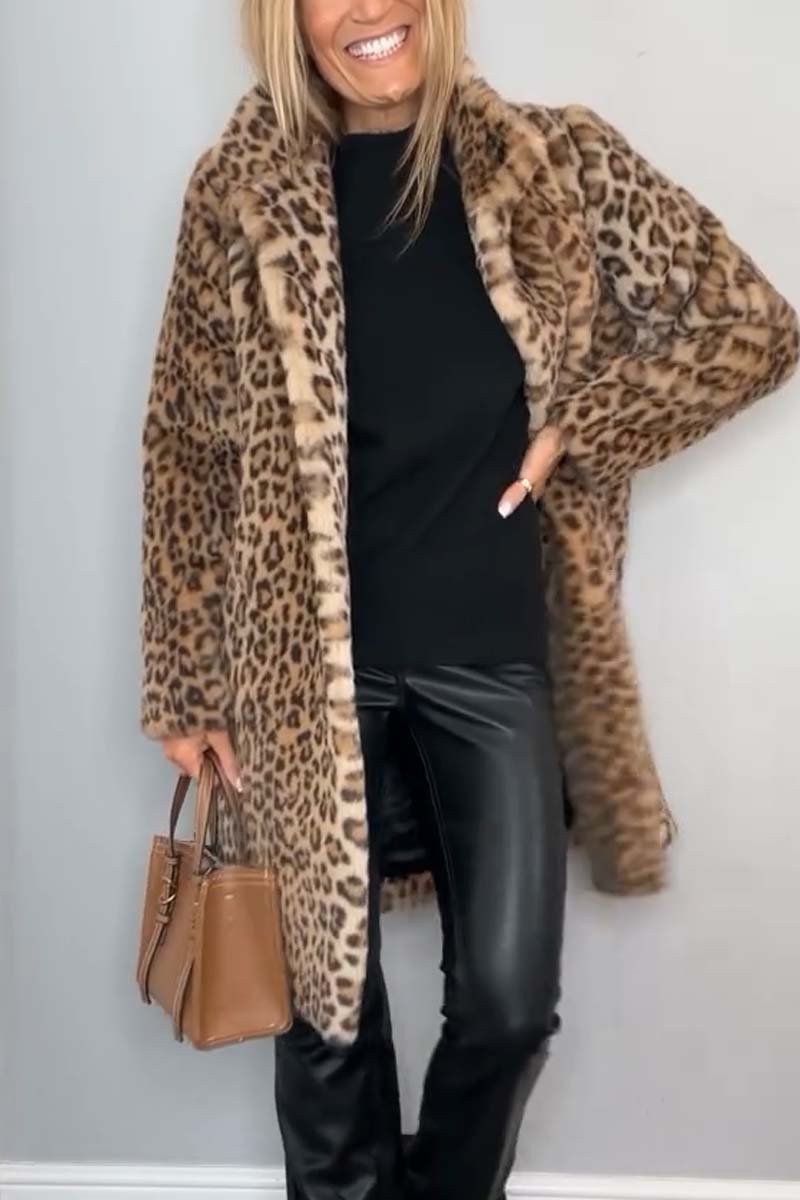 Lizzie - Leopard Print Coat